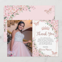 Rose de fleurs de cerisiers Gold Quinceañera 16e P
