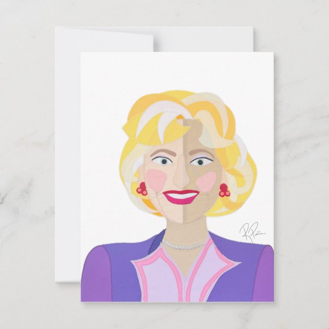 Carte De Remerciements Rose Flat Thank You Card (Devant)