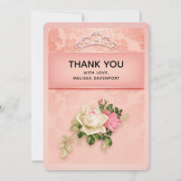 Rose florale avec Diadème Diamant Élégant Design