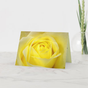 Carte De Remerciements Rose jaune