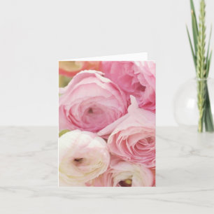 Carte De Remerciements Rose rose toute l'occasion Penser de vous