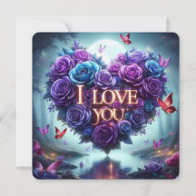 roses bleues et violettes valentin