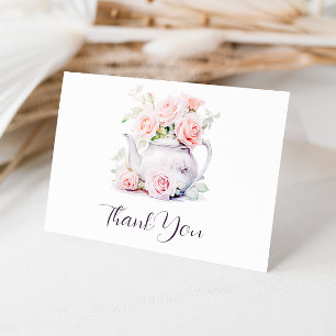 Carte De Remerciements Roses Roses Roses Roses Roses Roses Élégantes Fête