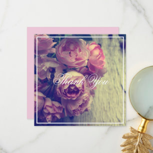 Carte De Remerciements Roses roses vintages