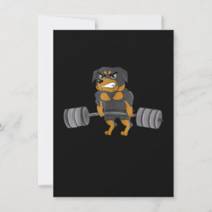 Carte De Remerciements Rottweiler Poids Bodybuilding Chien