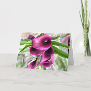 Carte De Remerciements Rouge Calla Lily