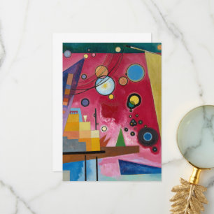 Carte De Remerciements Rouge lourd par Wassily Kandinsky