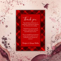 rouge noir écossais celtique tartan mariage motif
