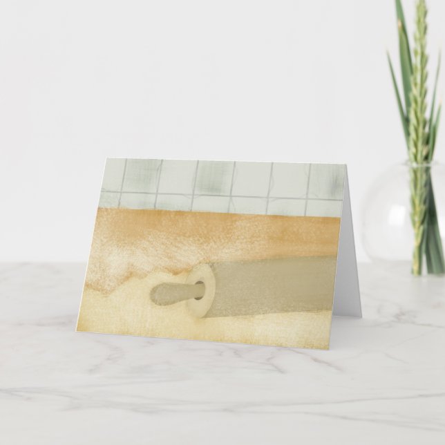 Carte De Remerciements rouleau pâte feuilletée fiche cuisine (Devant)