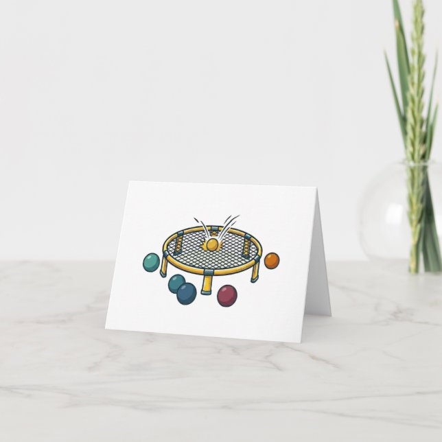 Carte De Remerciements Roundnet (Devant)