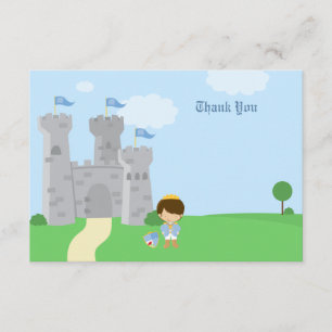 Carte de remerciements royal d'anniversaire de