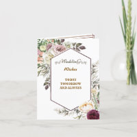 Royal Floral Mariage Salutations de souhaits de fé