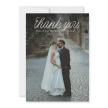 Ruban Écriture Haut Minimaliste Photo de Mariage 