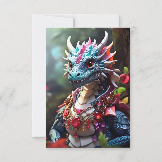 Carte De Remerciements Ruby Dragon (Devant)