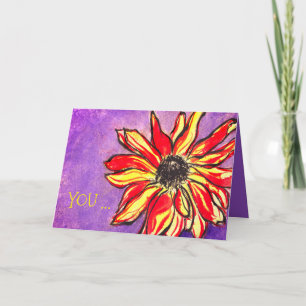 Carte De Remerciements *'Rudbeckia O' design, VOUS ... sont Quelqu'un spé