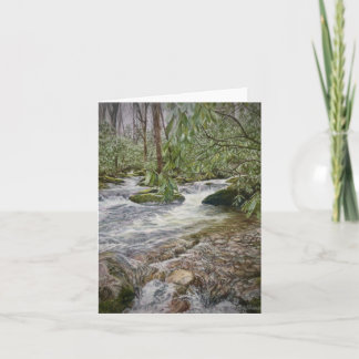 Carte De Remerciements ruisseau de Pisgah dans les montagnes Blue Ridge