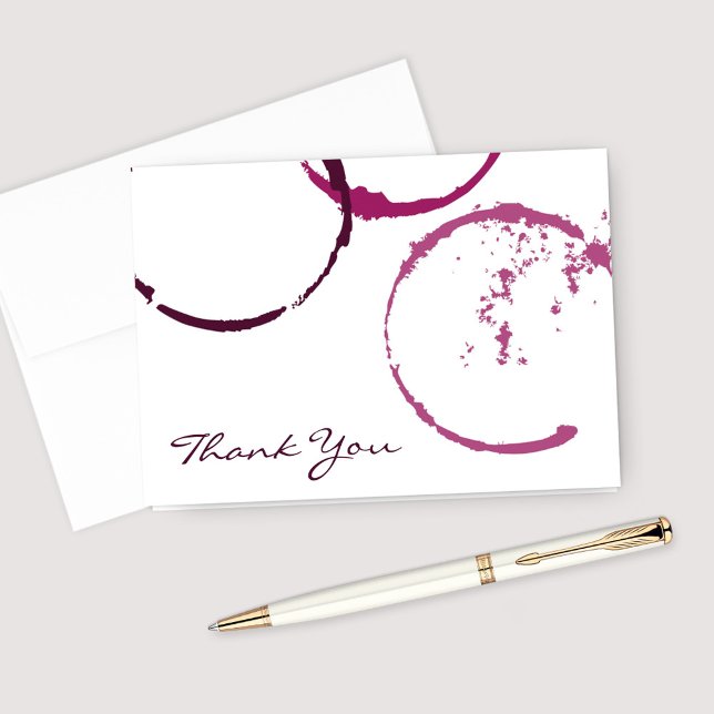 Carte De Remerciements Rustic Burgundy (Créateur téléchargé)