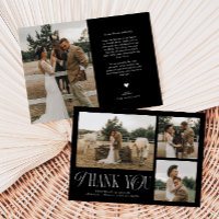 Rustic Elegance Photo Collage Mariage Noir