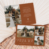 Rustic Elegance Photo Collage Mariage Terracotta