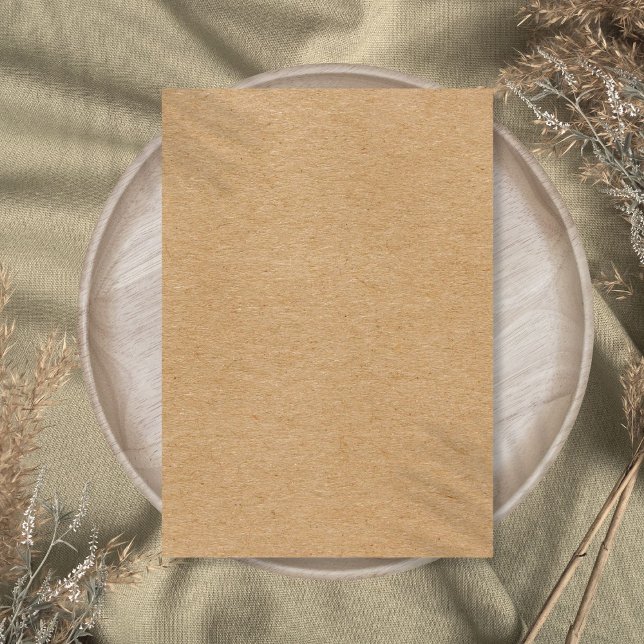 Carte De Remerciements Rustic Kraft Simple Élégant Bohème (Rustic Kraft Simple Stylish Boho Thank You Card
)