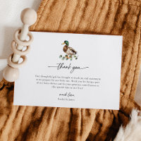 Rustic Mallard Canard Petit Baby shower de canard