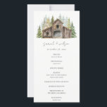 Carte De Remerciements Rustic Pine Woods Forest Barnyard Wedding Programm<br><div class="desc">Rustic Elegant Pine Forest Barnyard Theme Collection.- c'est un script élégant aquarelle Illustration de la forêt Barnyard Parfait pour votre Pays destination mariage & fêtes. Il est très facile de customiser, avec vos données personnelles. Si vous avez besoin d'un autre produit correspondant ou de la personnalisation, veuillez envoyer un message...</div>
