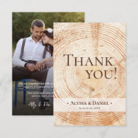 Rustic Wood Mariage Photo petite