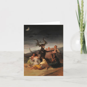 Carte De Remerciements Sabbat des sorcières par Francisco de Goya