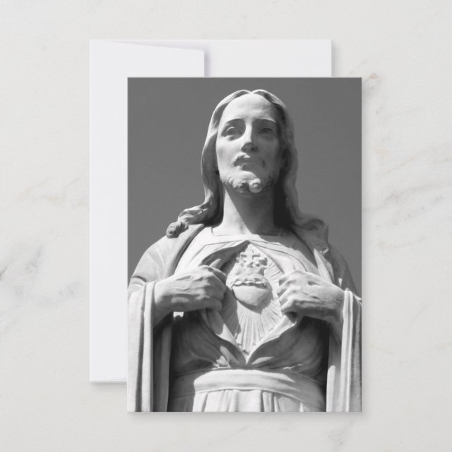 Carte De Remerciements Sacré-Cœur de Jésus (Devant)