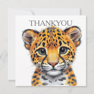 Carte De Remerciements Safari Spirit Bébé Guépard
