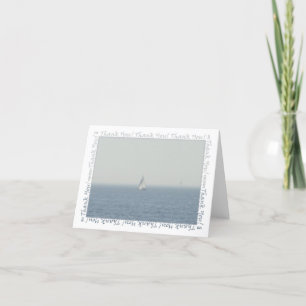 Carte De Remerciements Sailboat Thank You Card