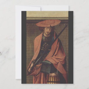 Carte De Remerciements Saint Adrien de Nicomédie Résolution du martyr Art