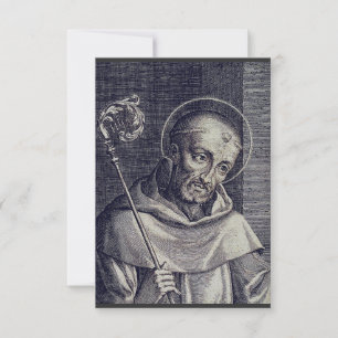 Carte De Remerciements Saint Bernard de Clairvaux Patron des savants