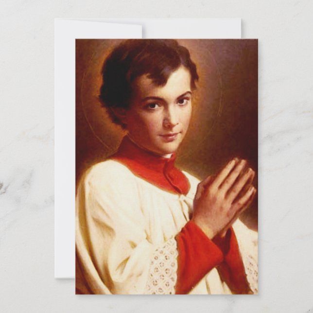 Carte De Remerciements Saint Dominic Savio (Devant)