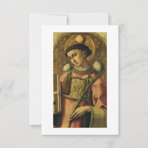 Carte De Remerciements Saint Étienne le Protomartyr Iconographie d'art fi