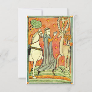 Carte De Remerciements Saint Eustache Apôtre des Ardennes
