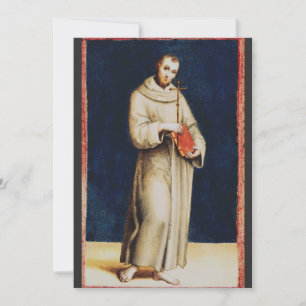 Carte De Remerciements Saint François d'Assise par Raphaël Art de la Rena