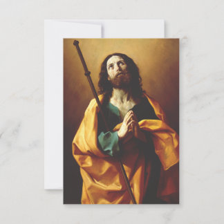 Carte De Remerciements Saint James the Great by Guido Reni Holy Card