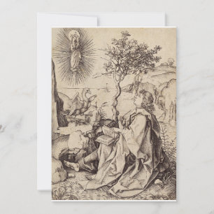 Carte De Remerciements Saint Jean l'Évangéliste à Patmos