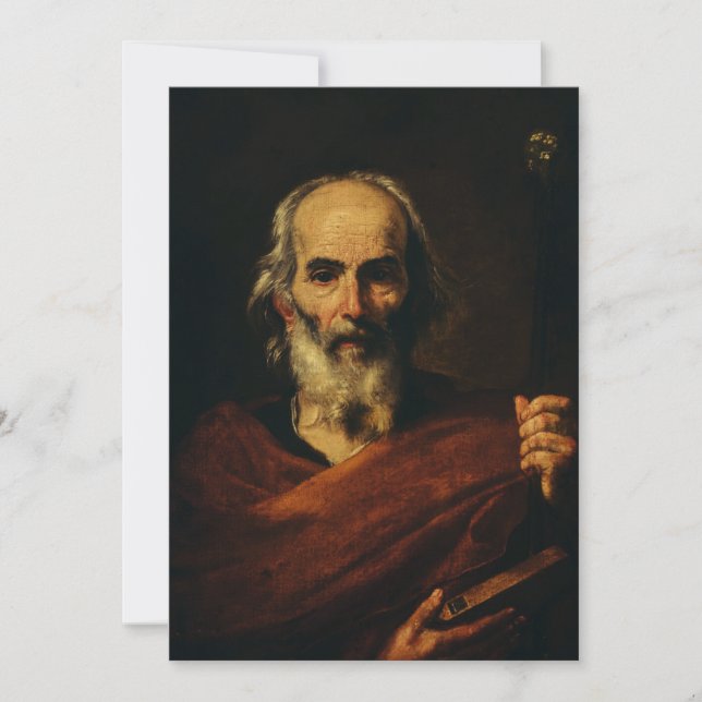 Carte De Remerciements Saint Joseph de Jusepe de Ribera (Devant)