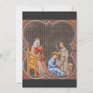 Carte De Remerciements Saint Louis IX de France Protecteur des Rois Art
