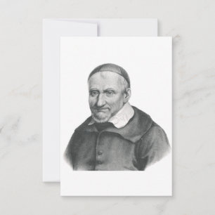 Carte De Remerciements Saint Vincent de Paul Miséricorde Douce Art