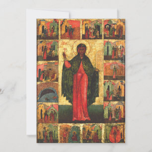 Carte De Remerciements Sainte Anastasia la Délivrance Art Byzantin