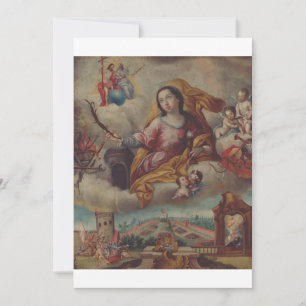 Carte De Remerciements Sainte Barbara Vierge et martyr