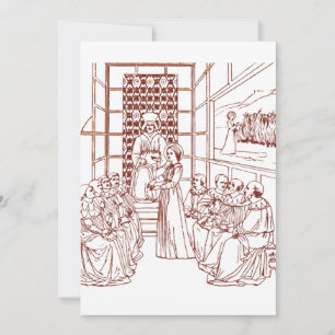 Carte De Remerciements Sainte Catherine disputant avec les savants par Ma