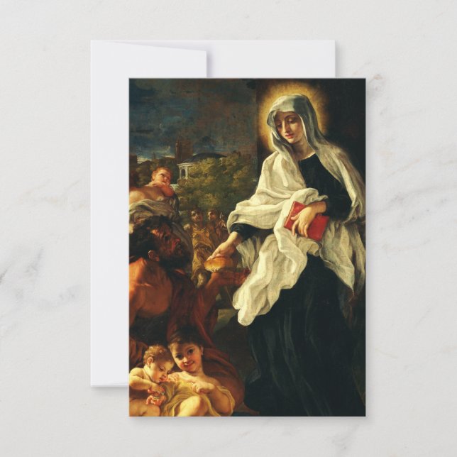 Carte De Remerciements Sainte Françoise de Rome (Devant)