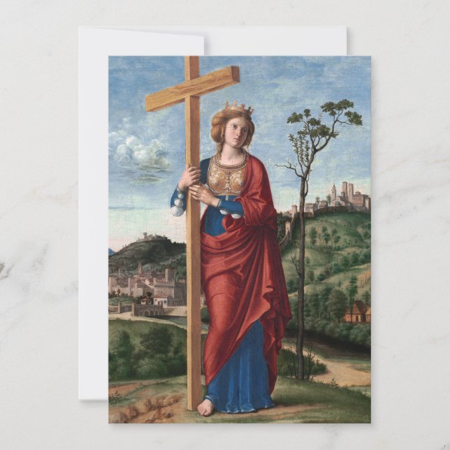 Carte De Remerciements Sainte-Hélène par Cima da Conegliano (Devant)