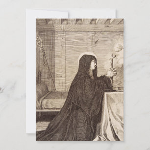 Carte De Remerciements Sainte Scholastique Patronne de l'école