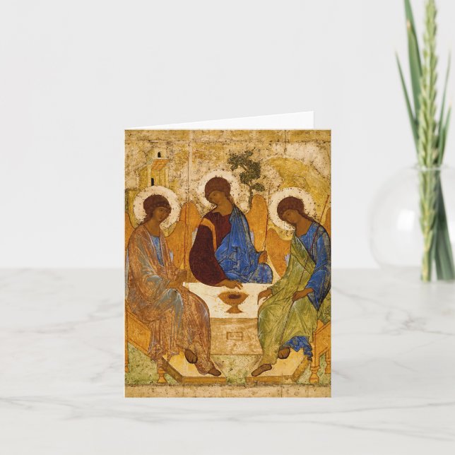 Carte De Remerciements Sainte Trinité par Andrey Rublev (Devant)