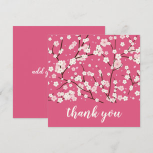 Carte de remerciements: SAKURA CHERRY BLOSSOMS